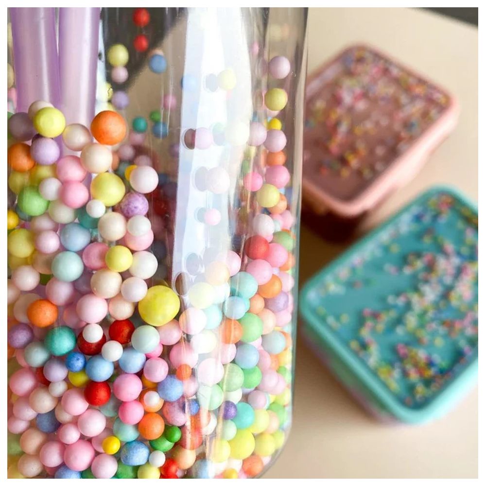 بيتيت مونكي - صندوق غداء - خرز ملون - زهري