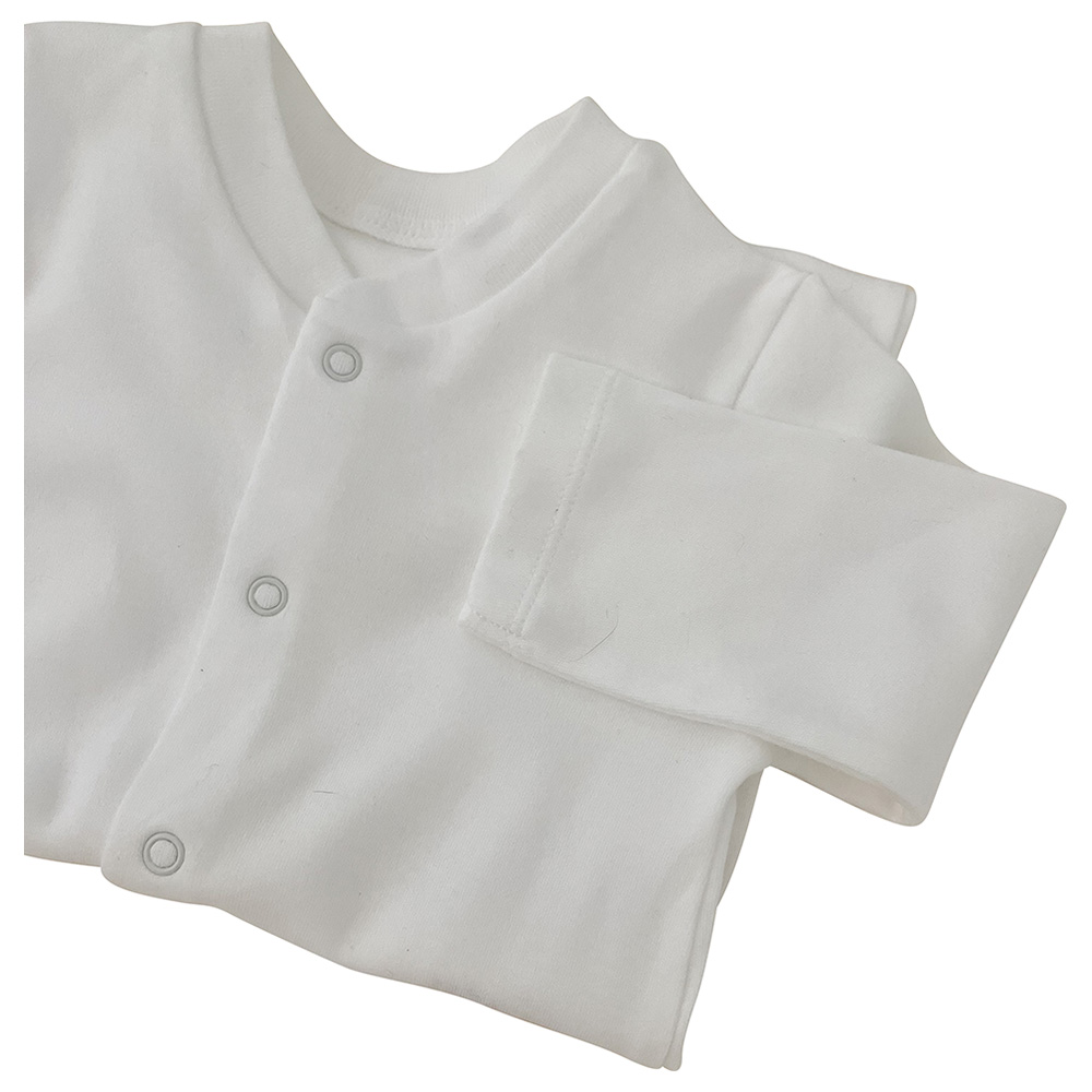 مون.أميليسا - أفرول قطن قابل للتخصيص - هلال ونجمة - بيج