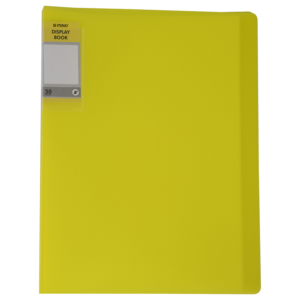 Maxi - Display Book With 30 Pockets - Yellow