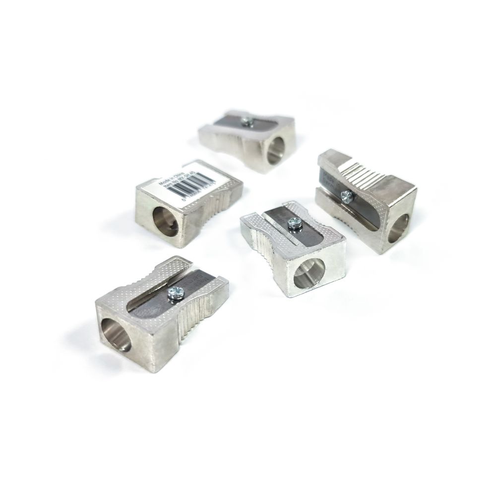 Maxi - Single Hole Metal Sharpener - Silver - 20pcs
