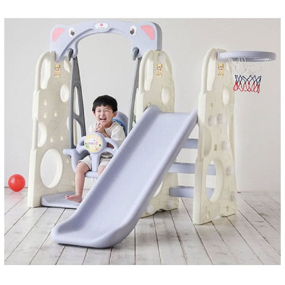 ميتس - زحليقة ومرجوحة للأطفال لاف - أبيض