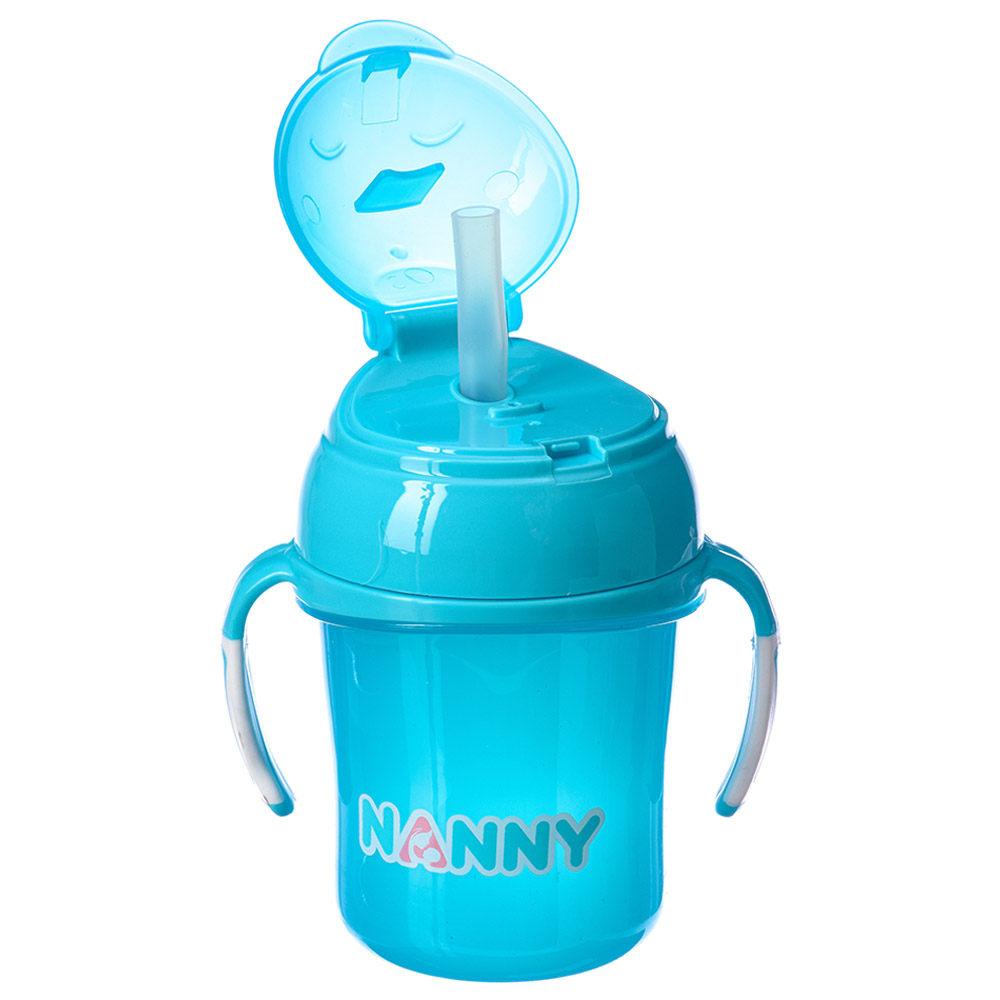 Uniq Kidz - Baby Training Sippy Cup With Straw & Handle - Blue