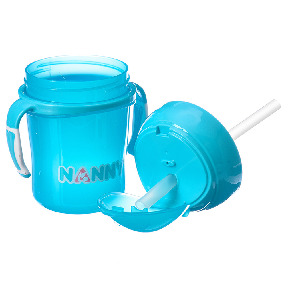 Uniq Kidz - Baby Training Sippy Cup With Straw & Handle - Blue