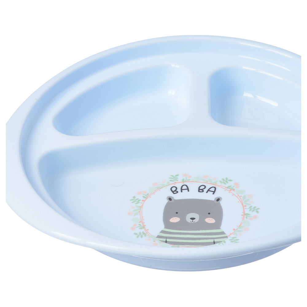 Uniq Kidz Baby Divided Feeding Plate - Blue