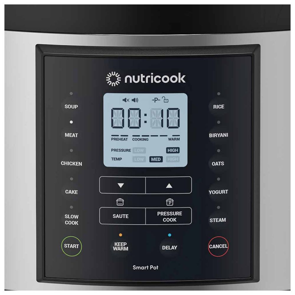 نيوتري كوك - جهاز طهي برايم سمارت بوت 2 9في1 - 1500 واط - 9.5 لتر - أسود