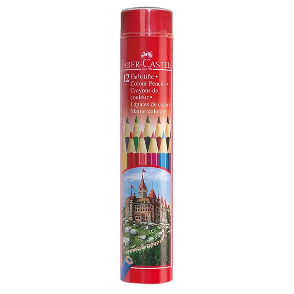 Faber-Castell - Colour Pencils Round Tin of 12