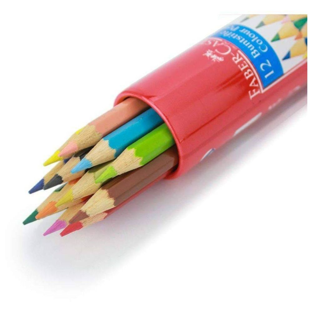 Faber-Castell - Colour Pencils Round Tin of 12