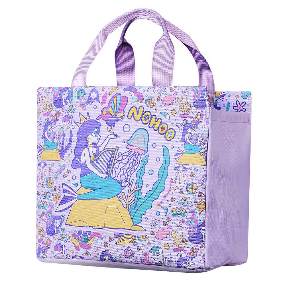 Nohoo - Mermaid Hand Lunch Bag - Purple - 8.27-Inch