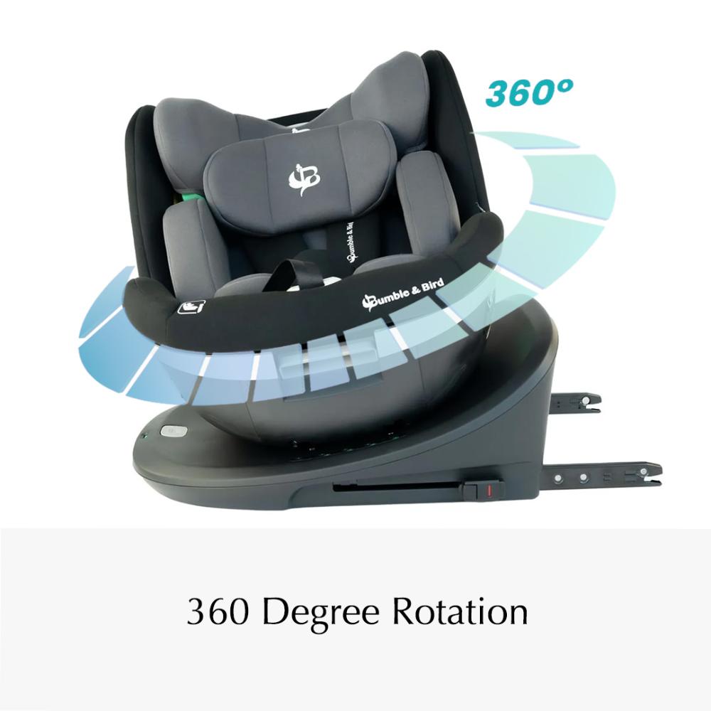 Bumble & Bird - Robin ISOFIX Car Seat - Group 0+/1/2/3 - Black