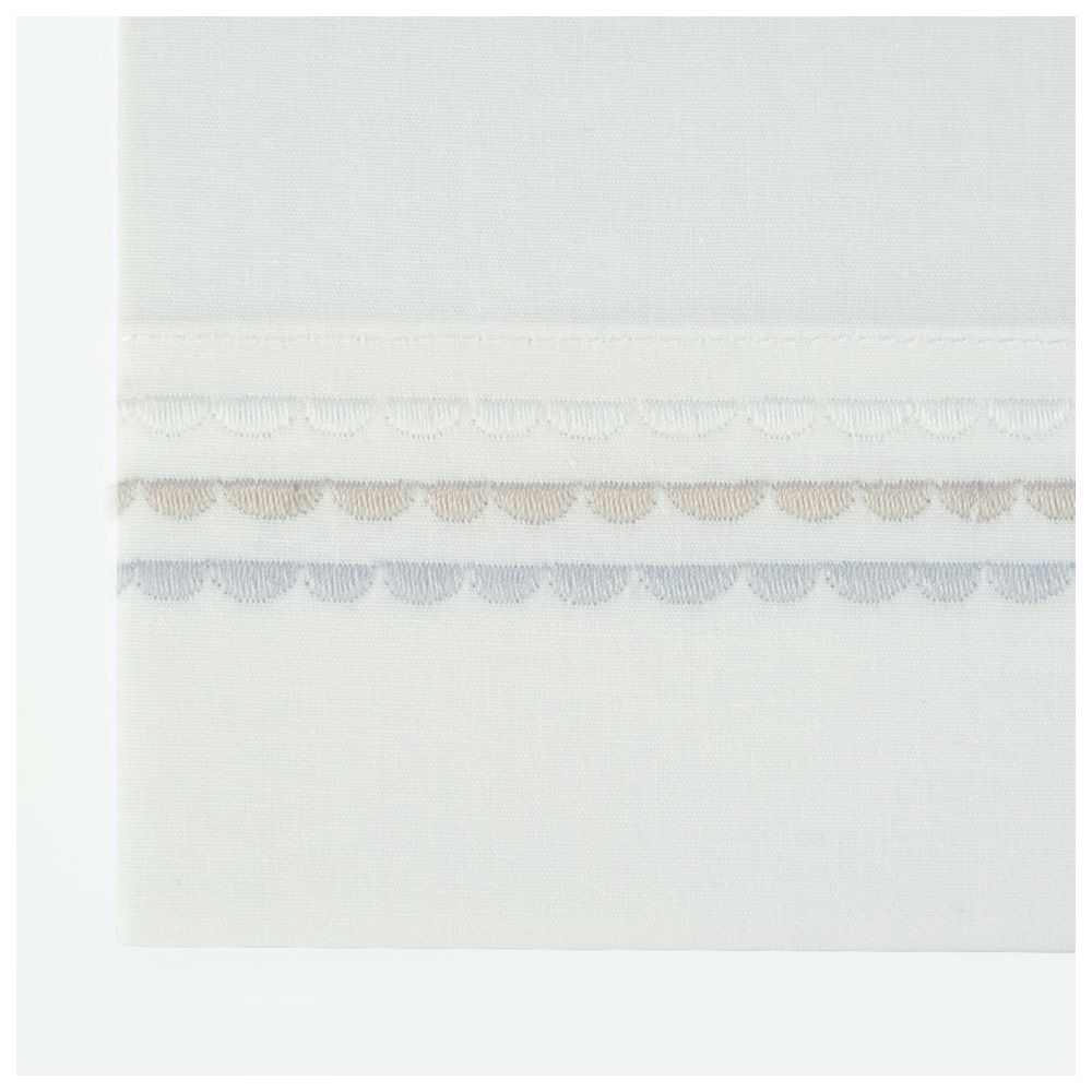 بامبل & بيرد - طقم مفروشات مطرزة لسرير الأطفال - بيج