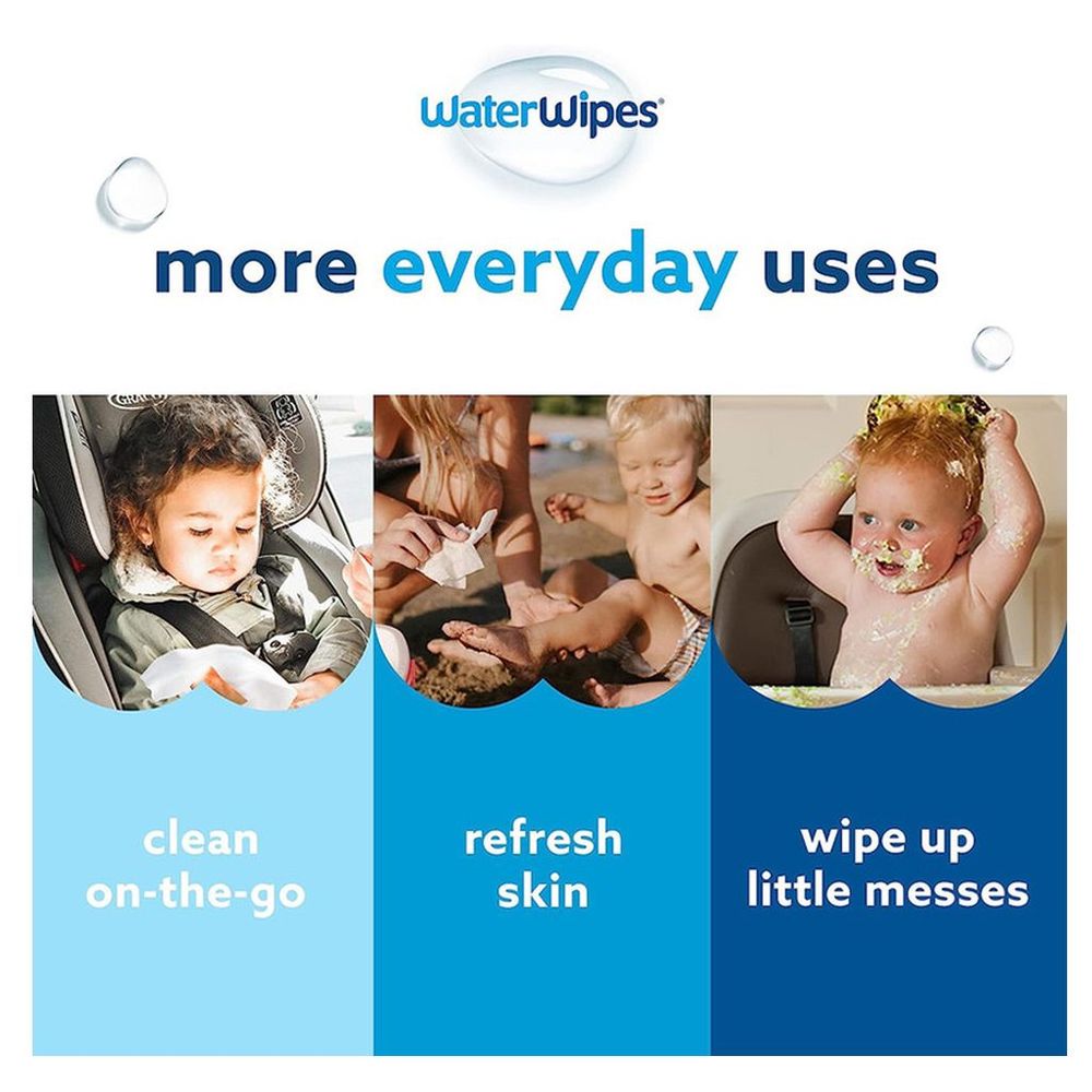 ووتر وايبس - مناديل مبللة أصلية خالية من البلاستيك غير معطرة - 720 منديل