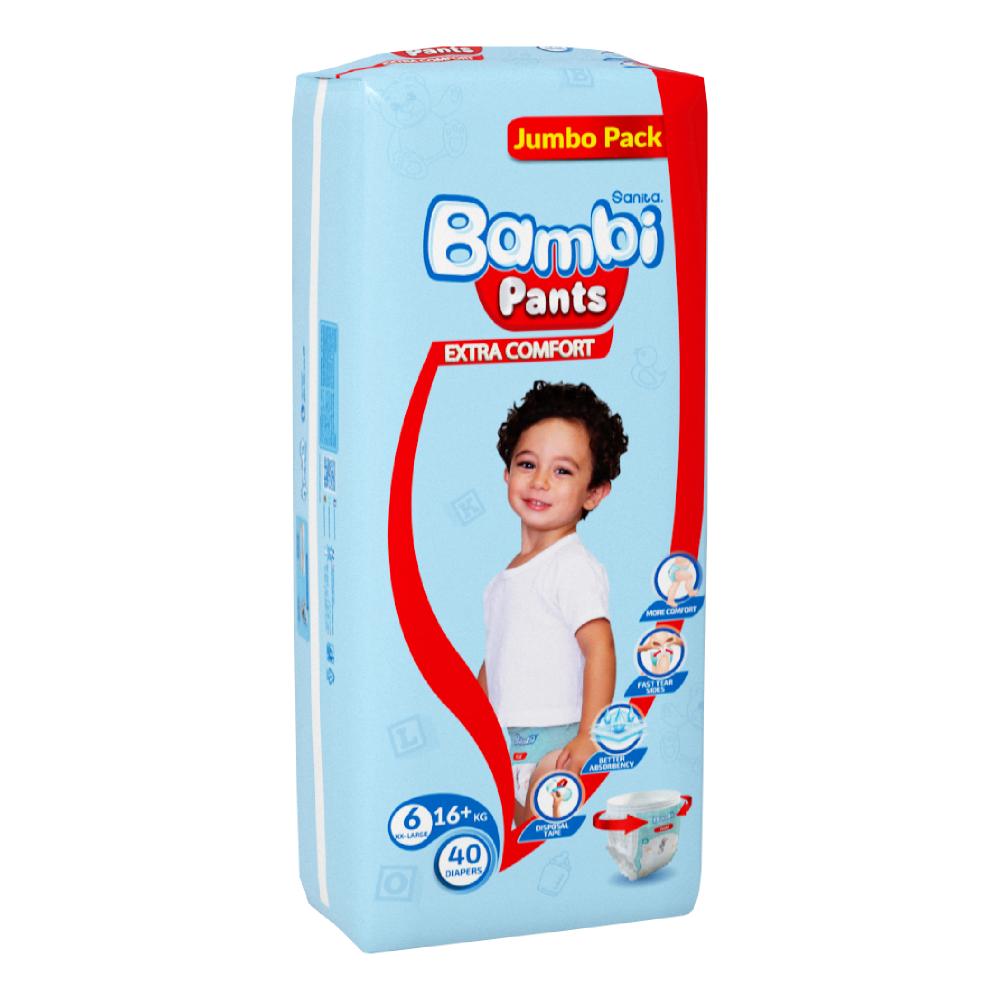 Sanita Bambi - Pants Jumbo Pack Size 6 XXL +16 KG, 40 Count