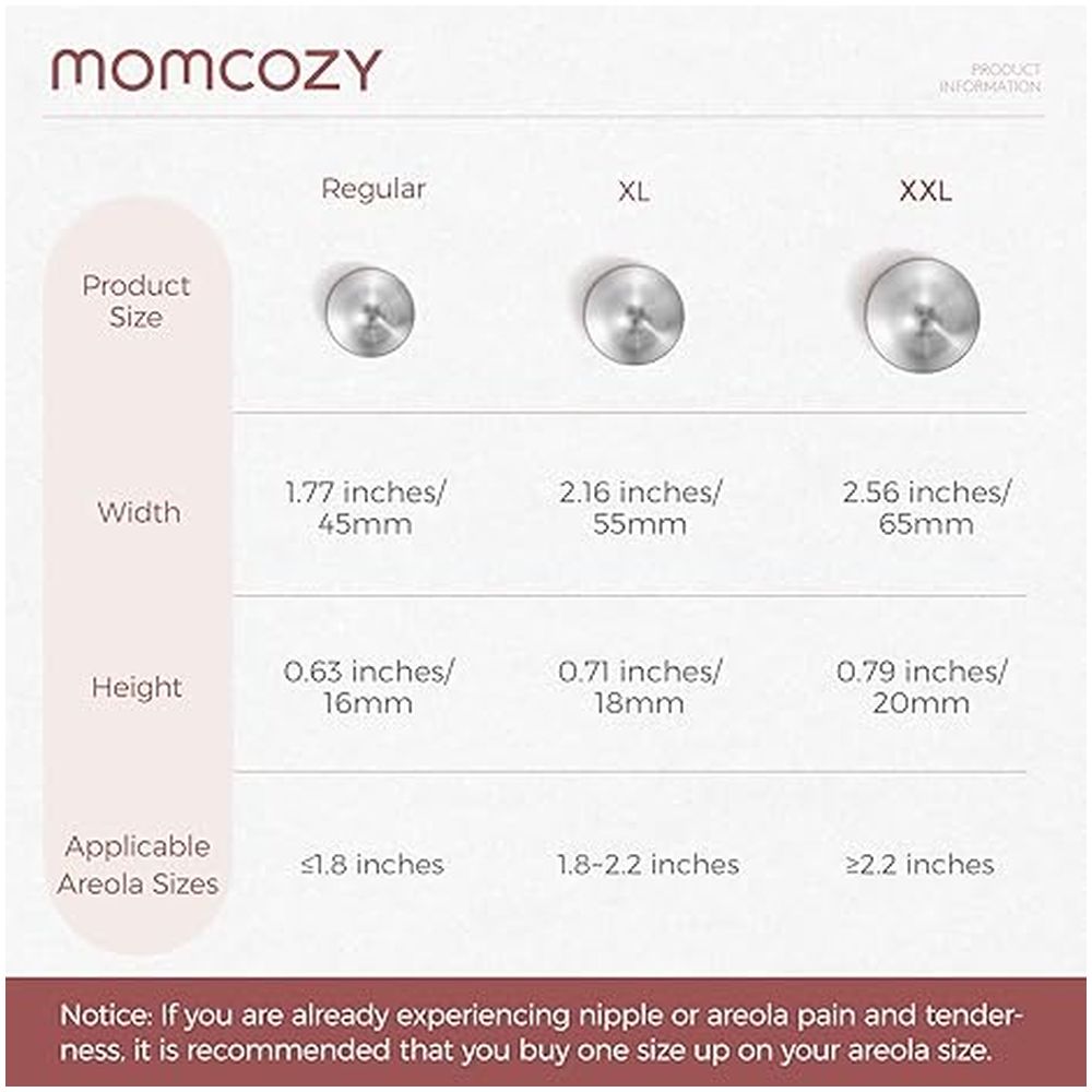 موم كوزي - درع حماية الثدي 999 فضة - 45 مم - عدد 2
