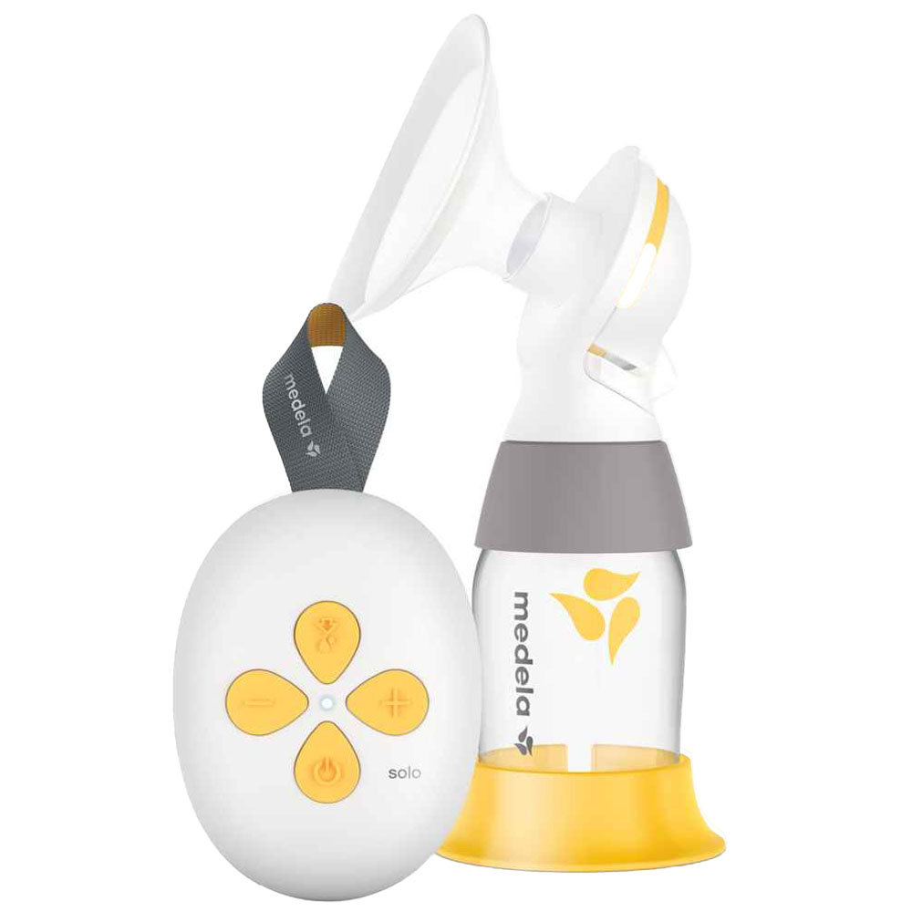 ميديلا - شفاط حليب كهربائي فردي سولو - أبيض وأصفر