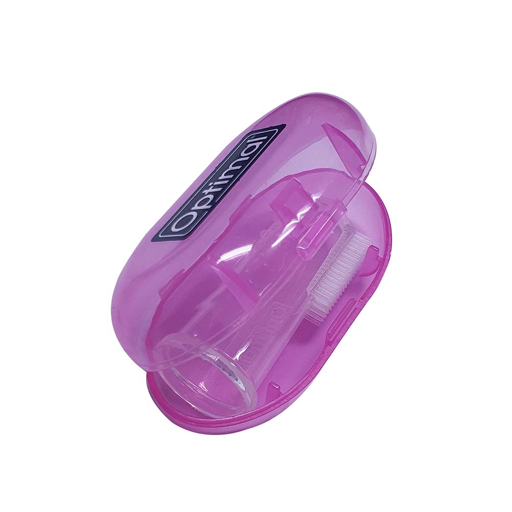 Optimal - Baby Silicone Toothbrush - Pink