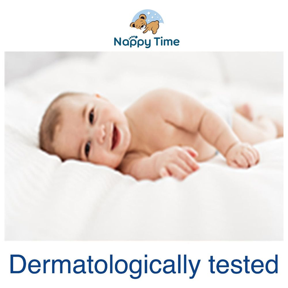 Nappy Time Baby Wipes 99.9% Pure Water With Chamomile - Pack of 9 - 540 Wipes