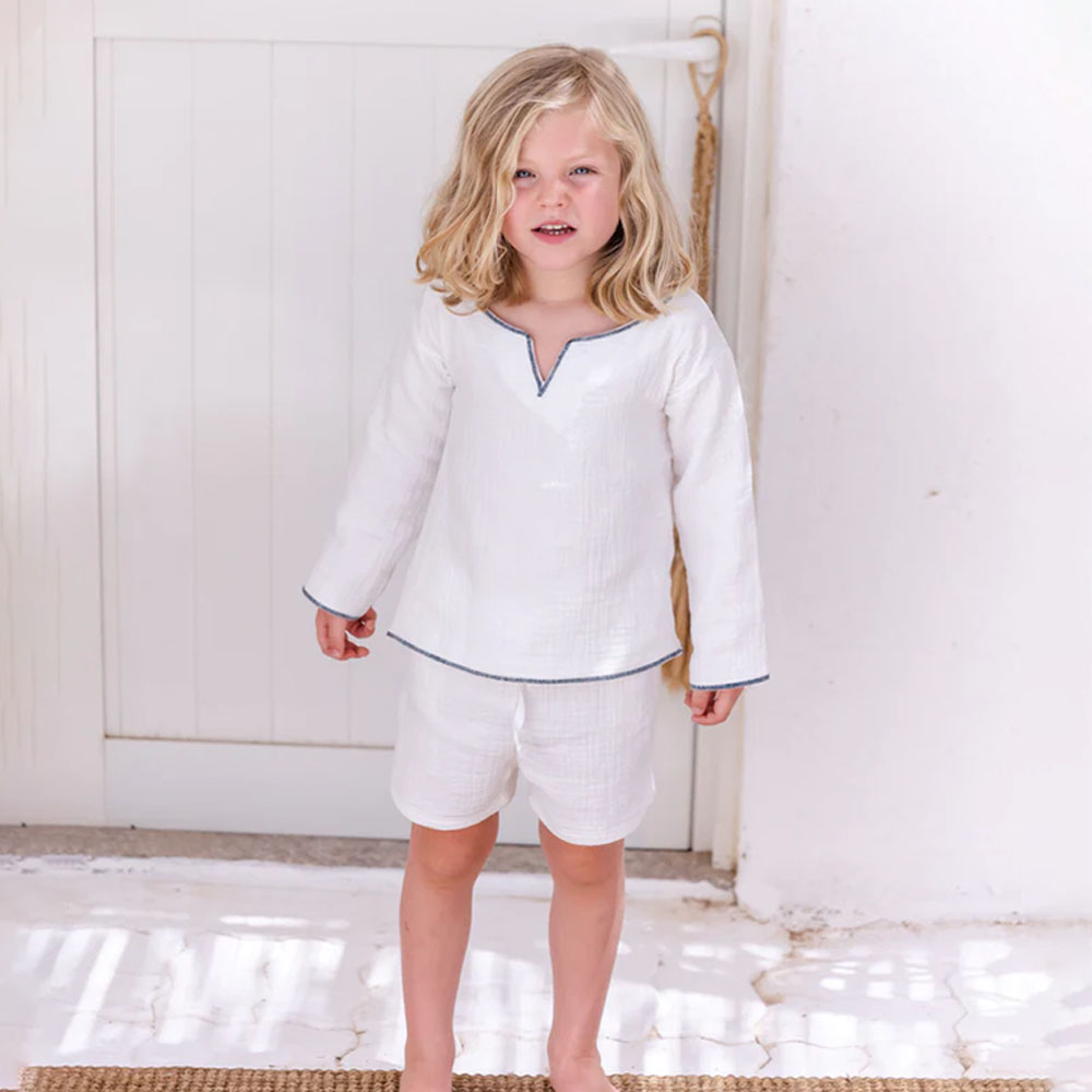 Maxims - 2pc-Set - Kids Alexander Matching Set - White