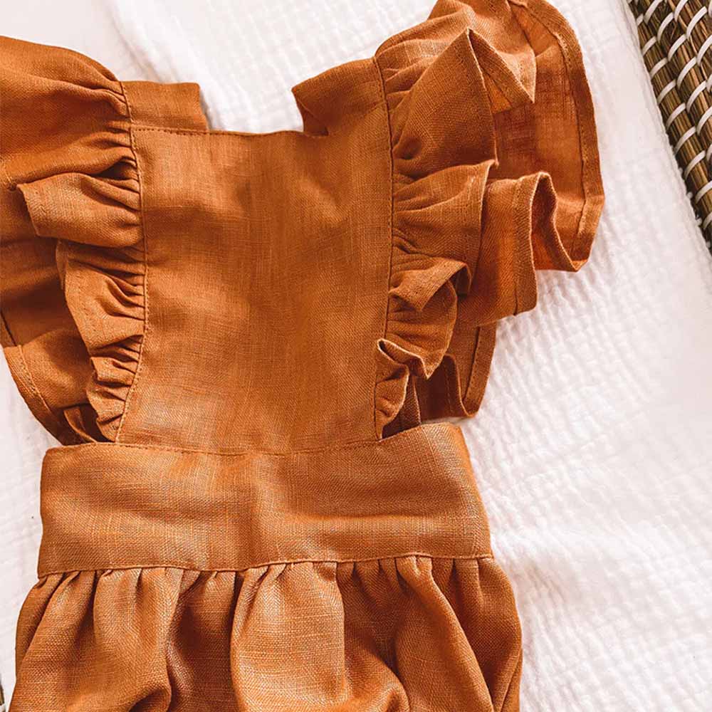 Maxims - Sienna Ruffle Onesie - Orange
