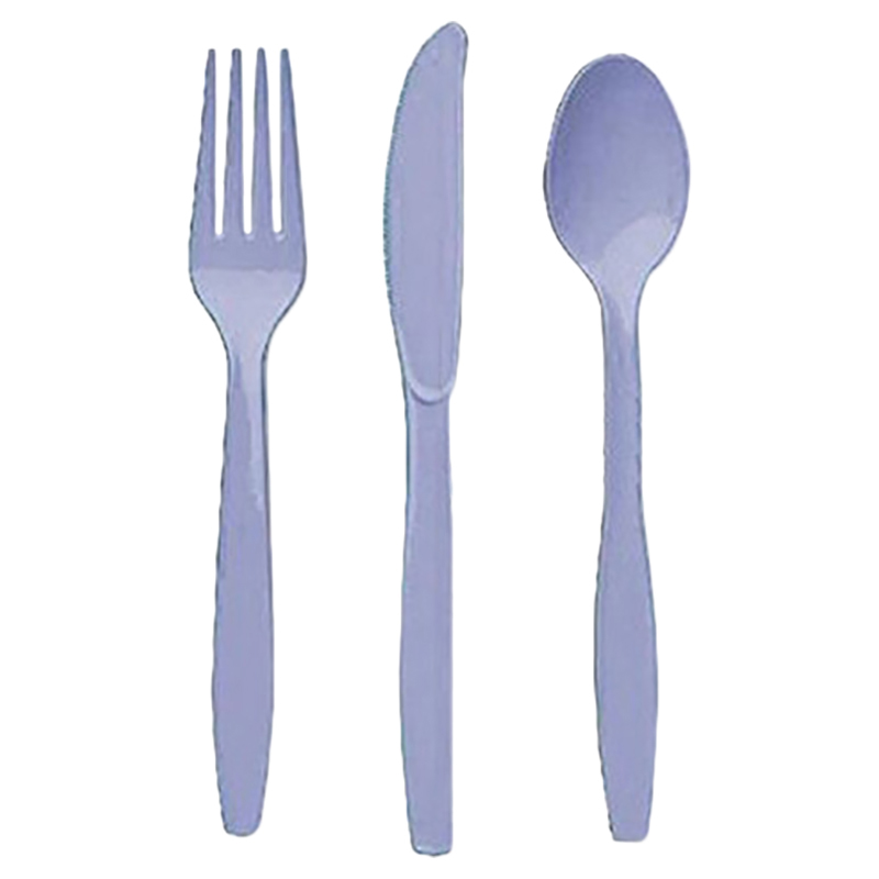Amscan - Heavy Weight Cutlery - Pastel Blue - 24pcs
