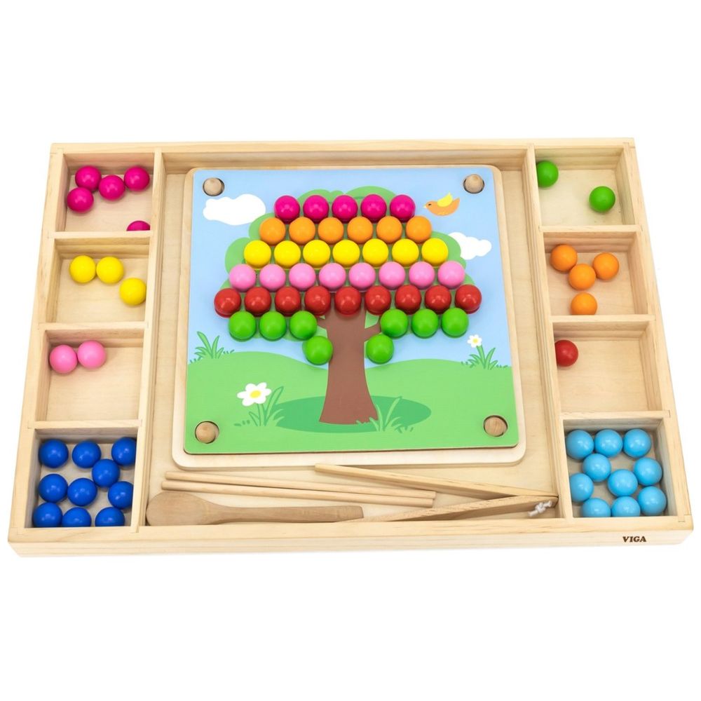 فيجا - خرز خشبي - اصنع صورًا ملونة