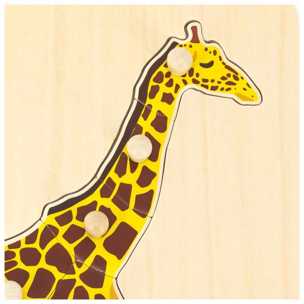 لعبة أحجية الزرافة من فيجا - 8 قطع - لعبة خشبية مونتيسوري