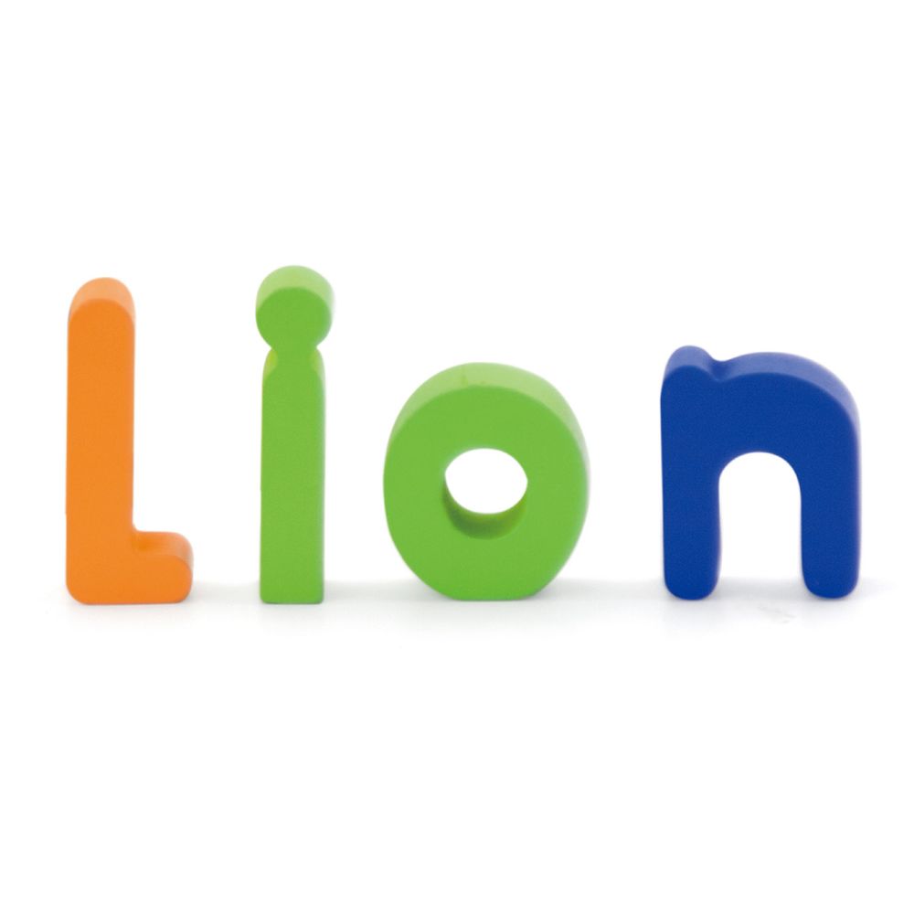 Viga - Lowercase Alphabets Block Puzzle Montessori Wooden Toy - 26pcs
