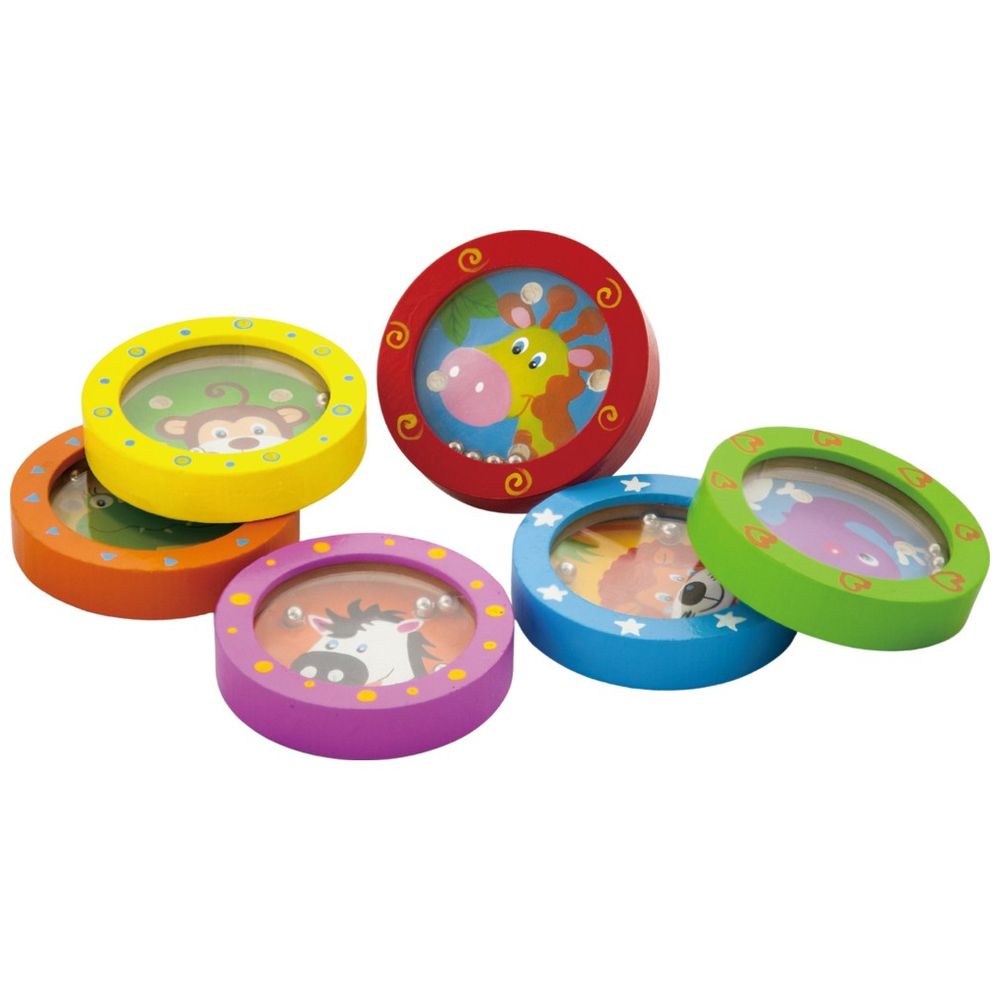 Viga - Wild Animals Ball-in-a-Maze Puzzle - 1pc