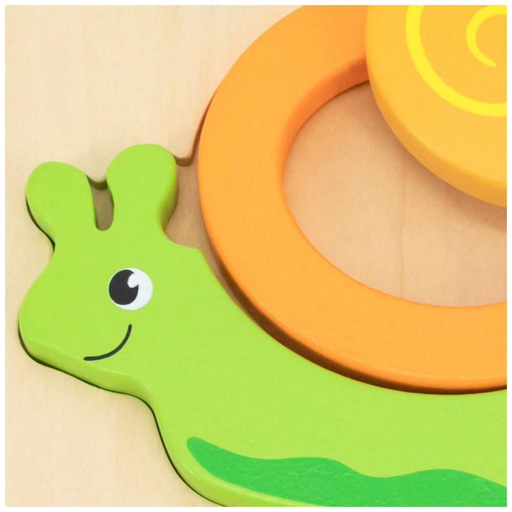 Viga - Snail Block Puzzle - 4pcs - Montessori Toy