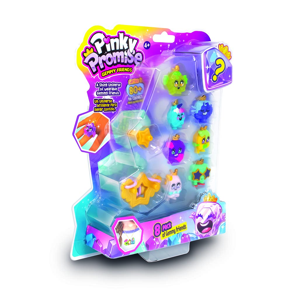 Pinky Promise - Gemmy Friends Blister Playset - Pack of 8