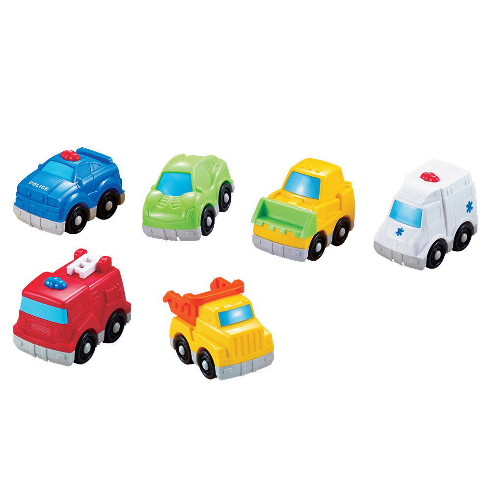 Hapee Capee - Mini Vehicles Set - 6 Pcs