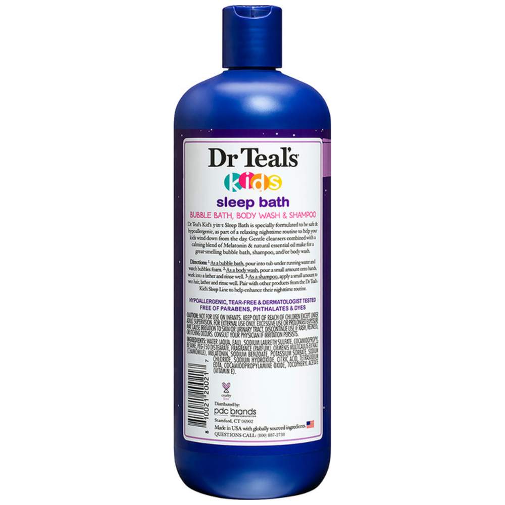 Dr Teal's - Kids Sleep Bubble Bath, Body Wash & Shampoo - 591 ml