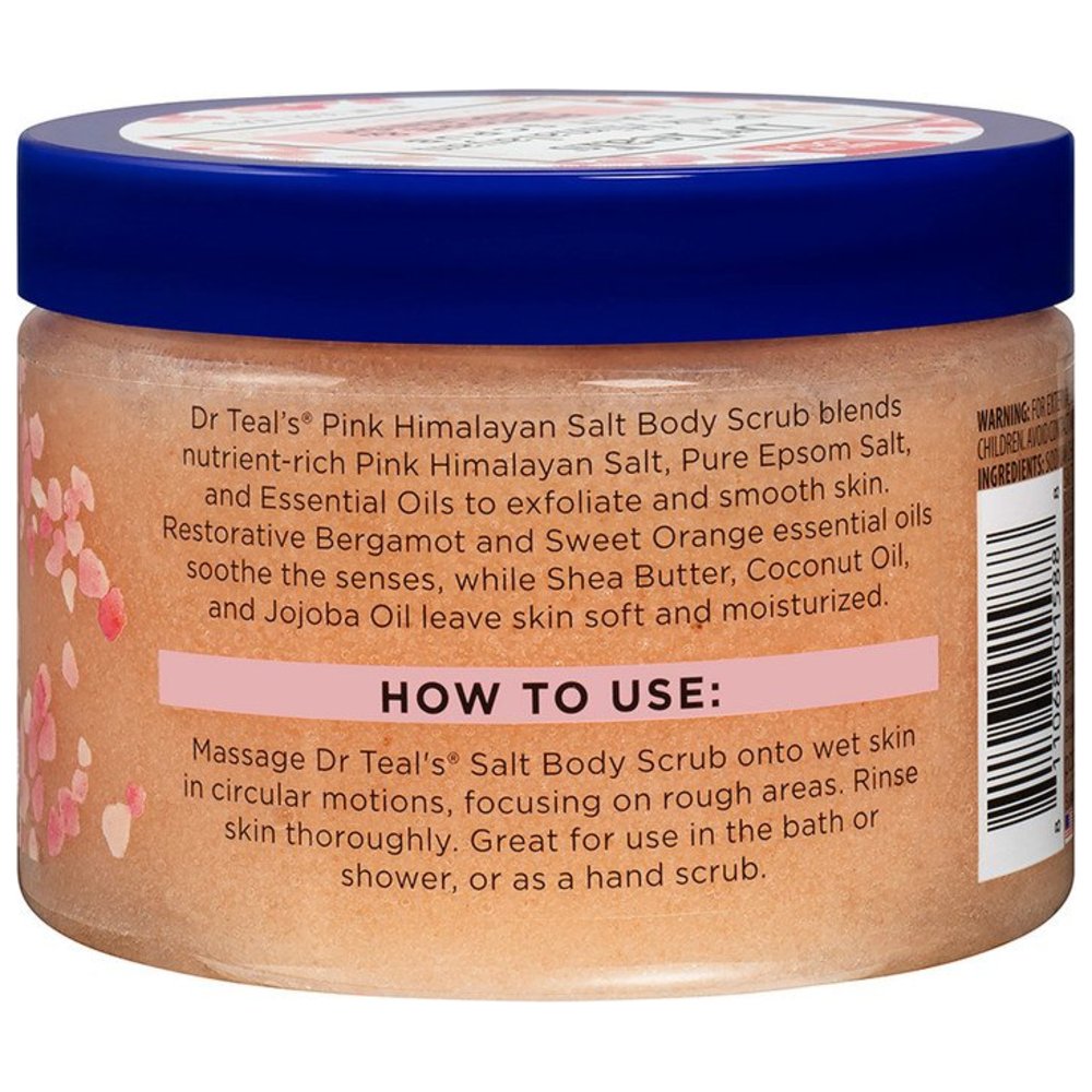 دكتور تيلز - مقشر الجسم بملح إبسوم وملح هيمالايا الوردي - 454 جم