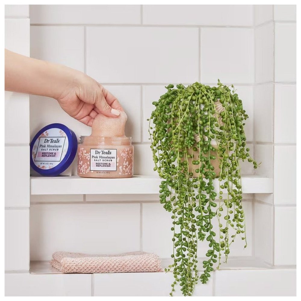 دكتور تيلز - مقشر الجسم بملح إبسوم وملح هيمالايا الوردي - 454 جم