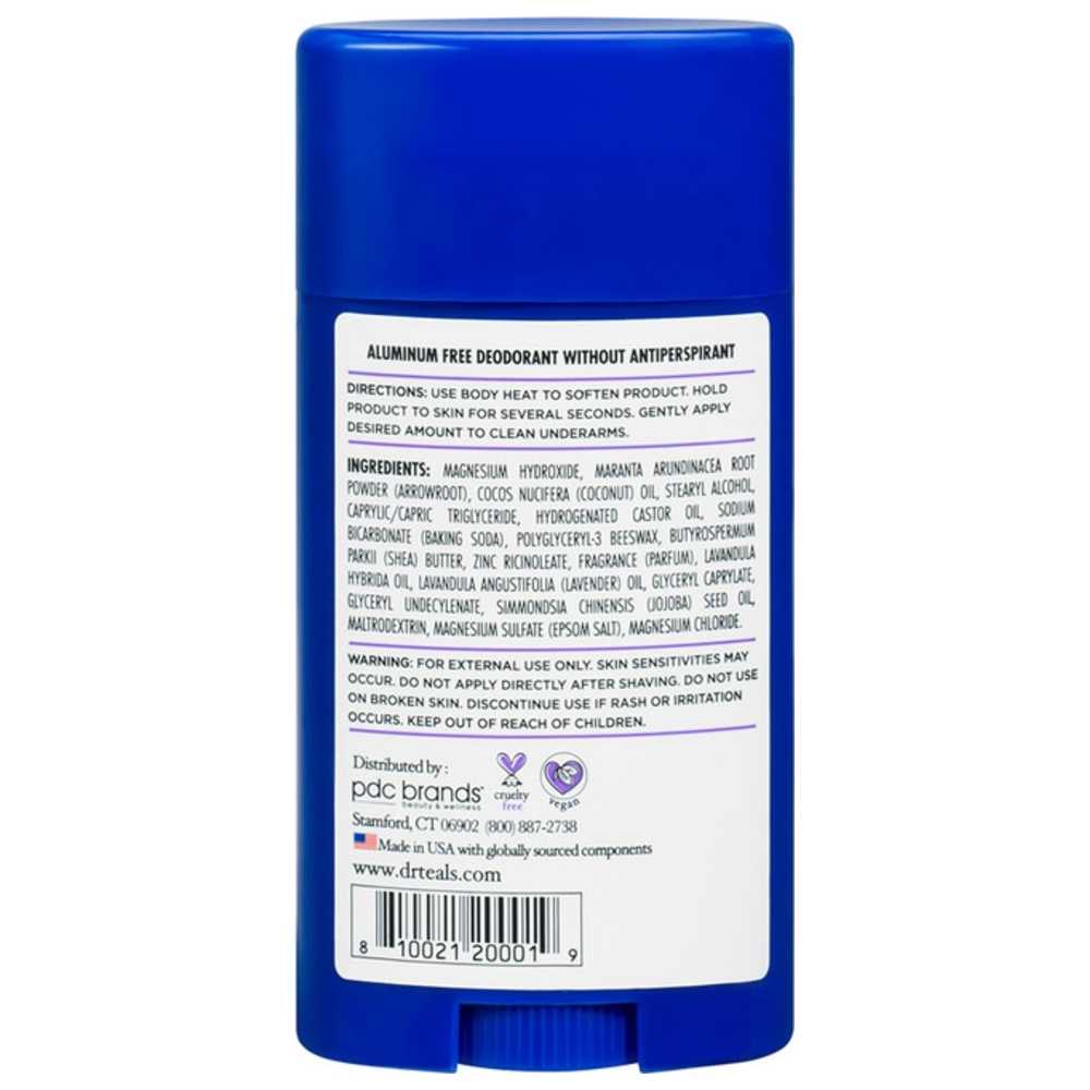 Dr Teal's - Aluminium Free Deodorant Lavender Vanilla 75G