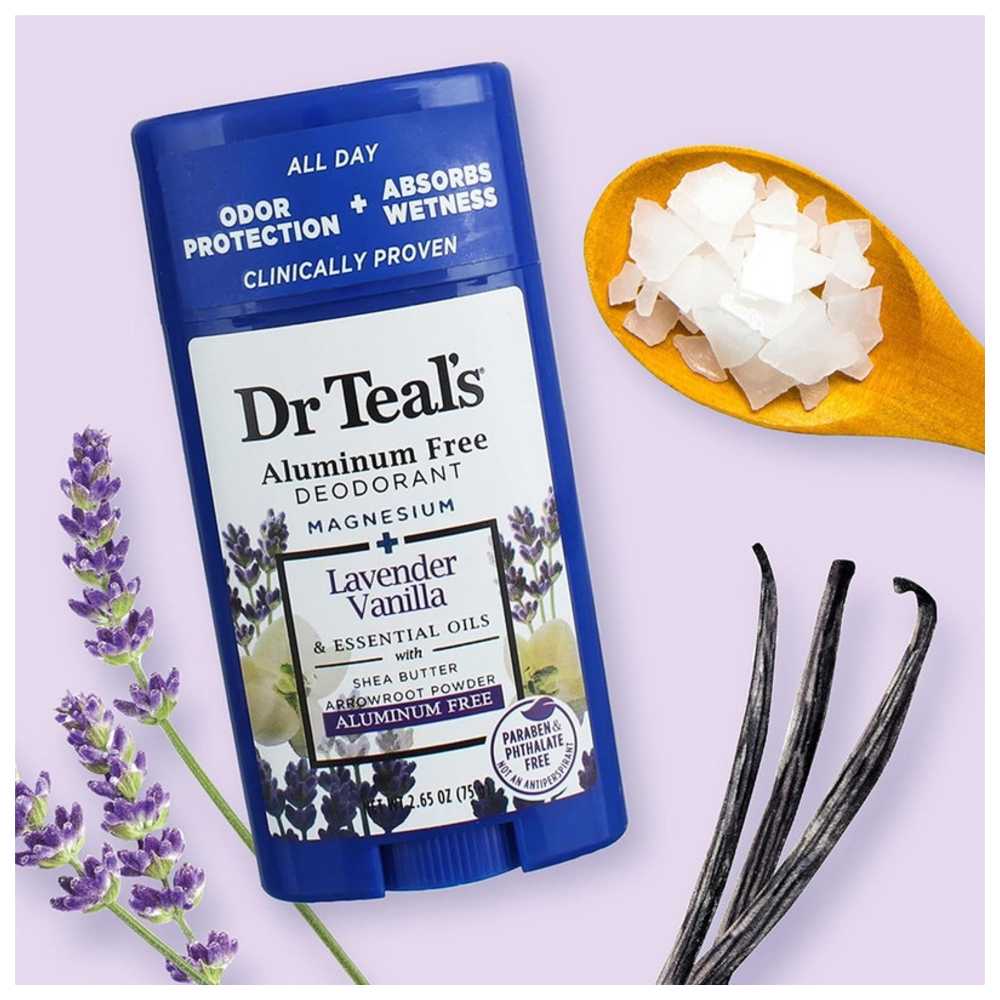 Dr Teal's - Aluminium Free Deodorant Lavender Vanilla 75G