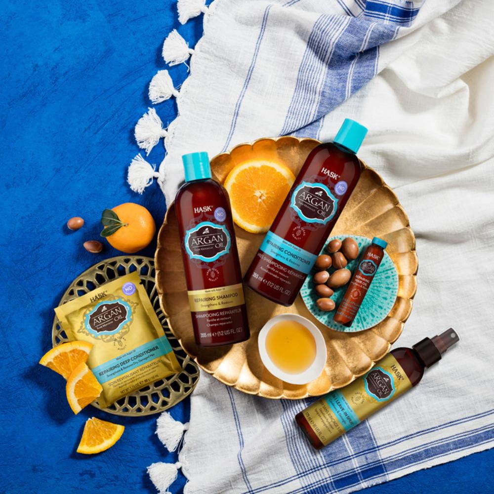 هاسك - شامبو إصلاح الشعر بزيت الأركان 355 مل