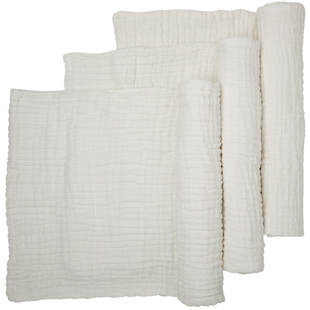 Anvi Baby - Personalized 100% Organic 6 Layered Muslin Bath Towel - 3 Pc Set