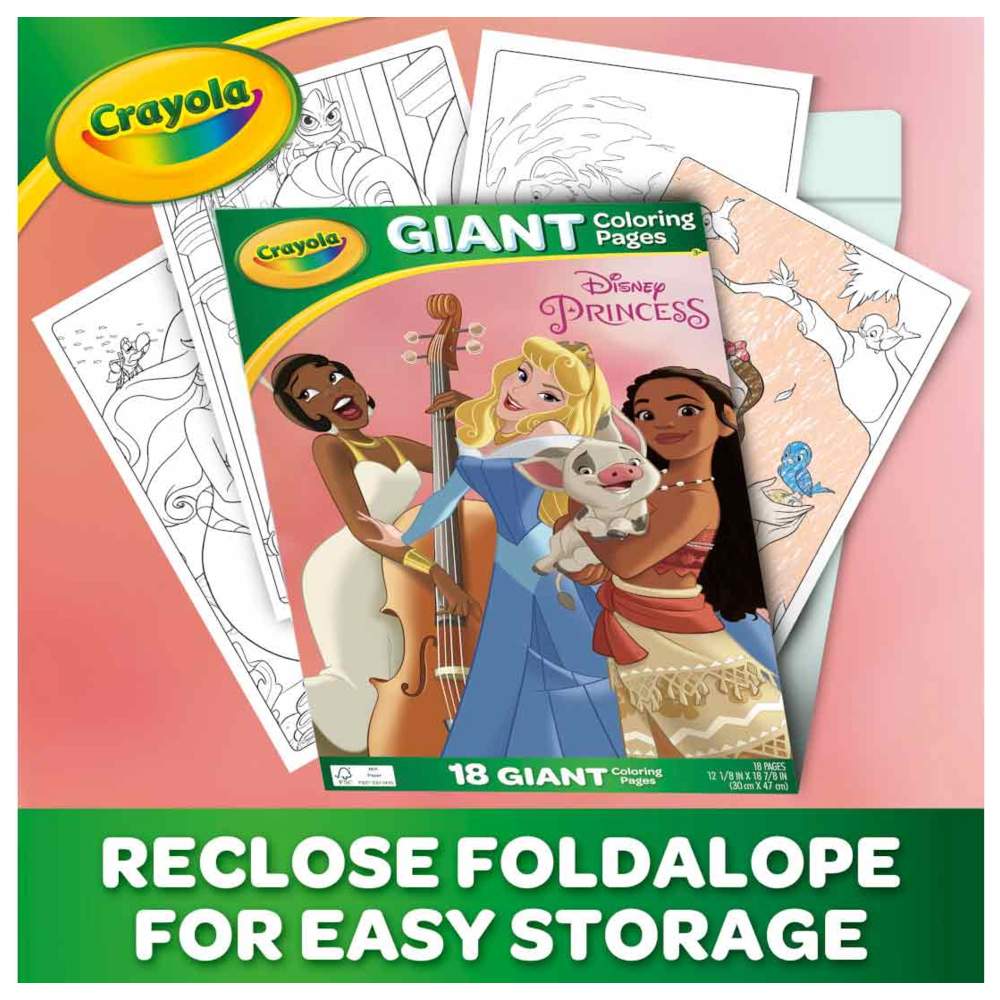 Crayola - 18 Gaint Coloring Pages Princess
