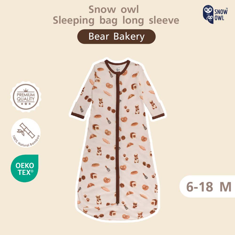 Snow Owl - Long Sleeve Sleeping Bag - Bear Bakery