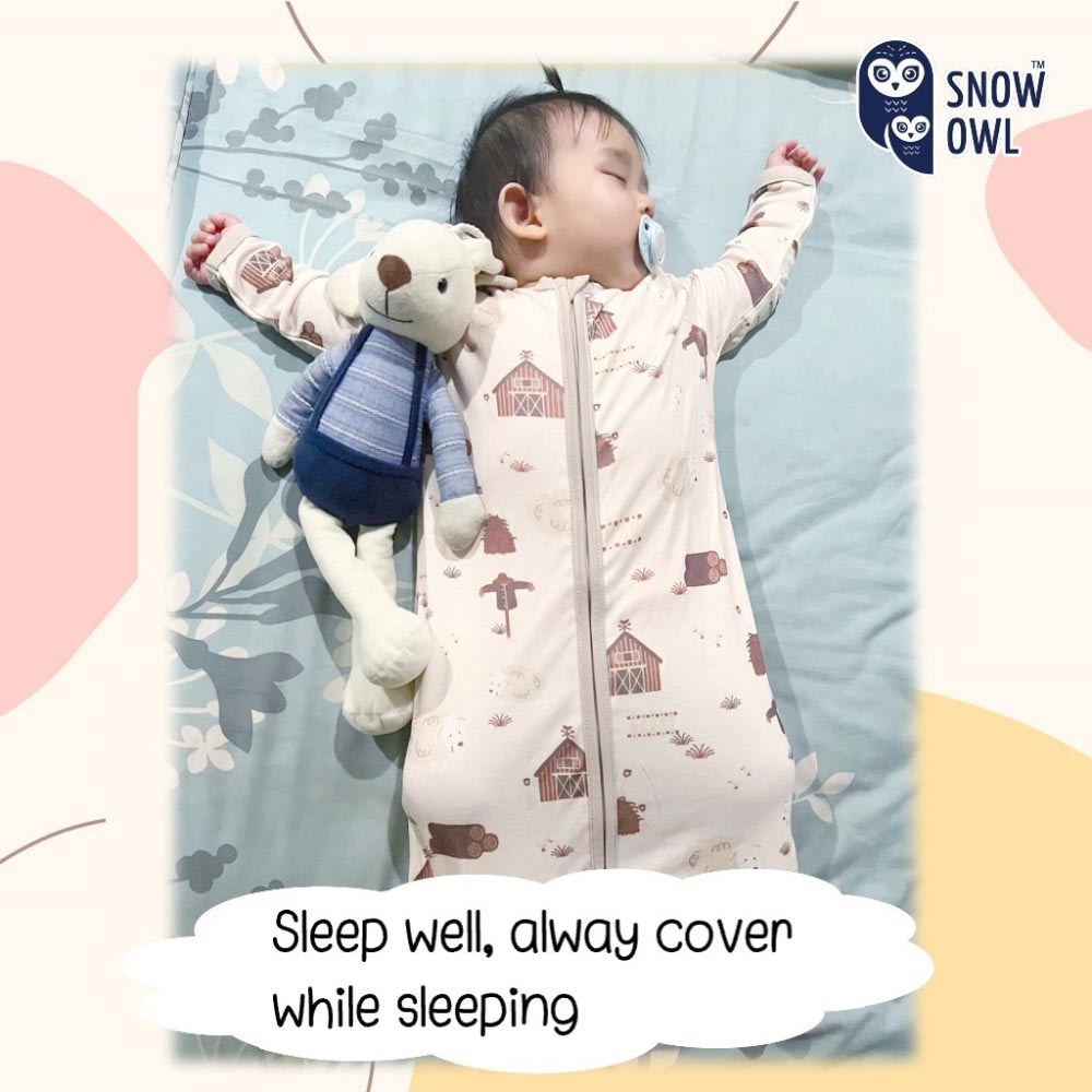 Snow Owl - Long Sleeve Sleeping Bag - Sheep Farm