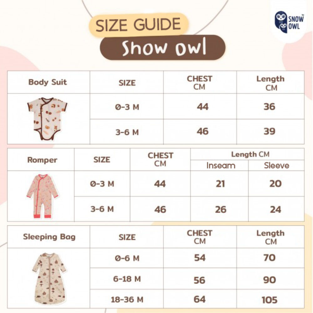 Snow Owl - Body Suit - Desert Giraffe