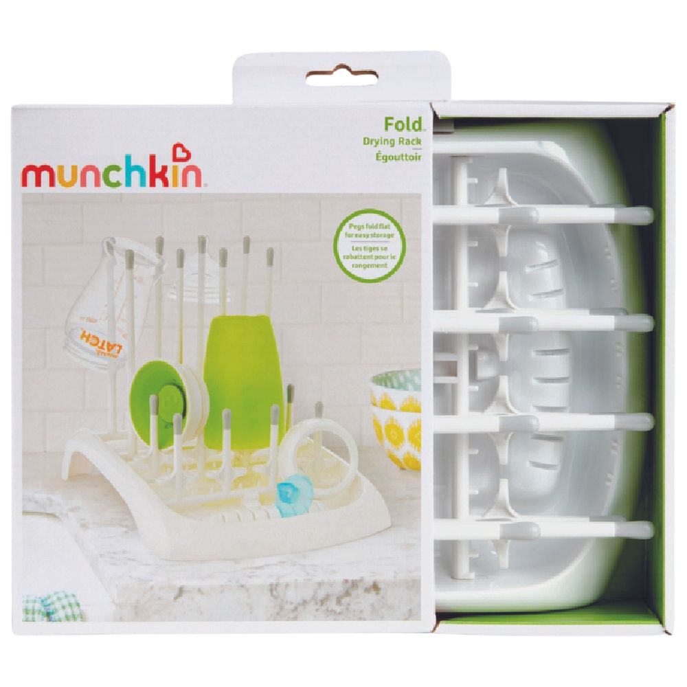 Munchkin - Fold Bottle Drying Rack - White