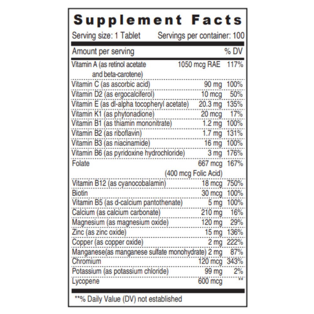 Sunshine Nutrition - A To Z Men's Multivitamin Supplement Tablets - 100's