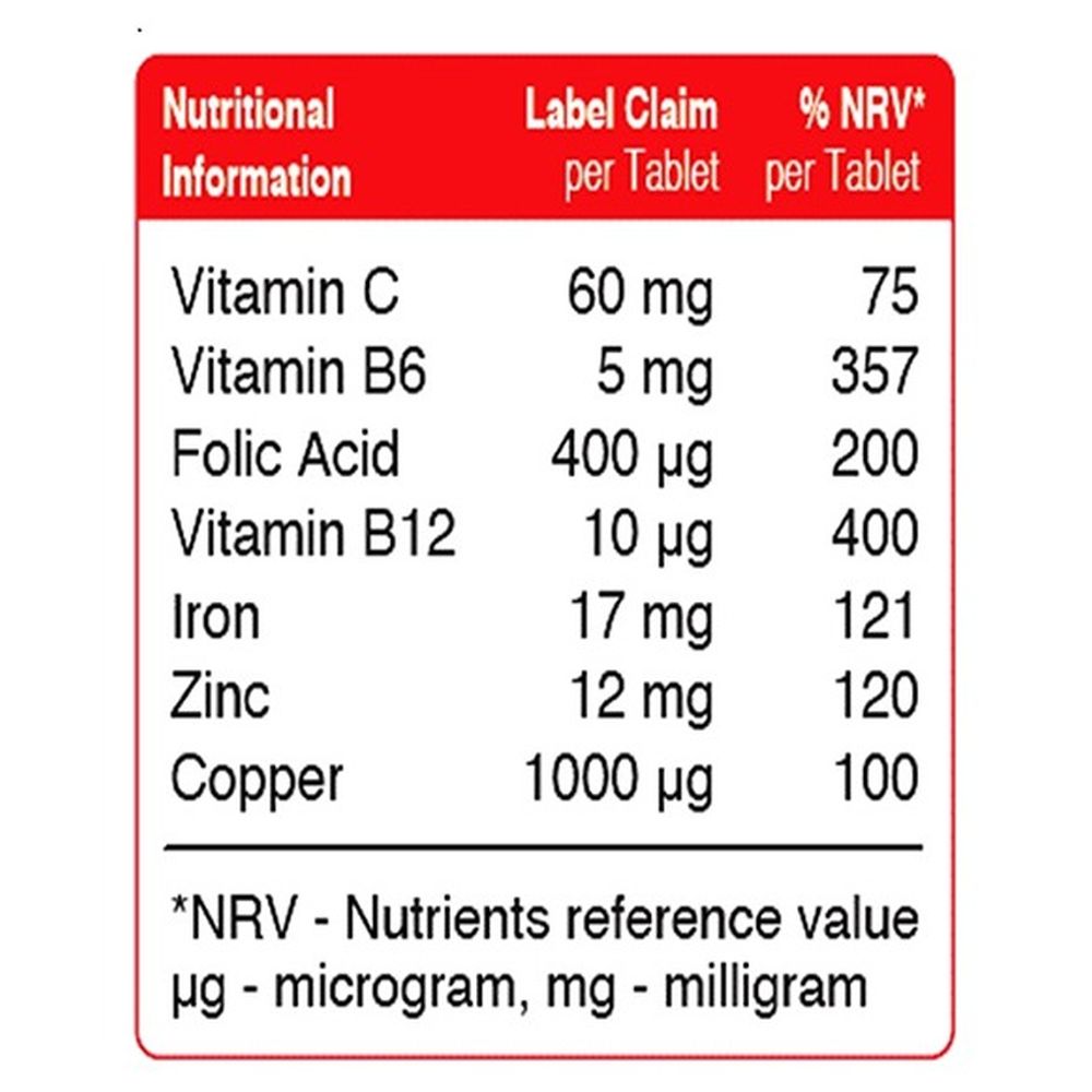 Vital Healthcare - FerroAid Iron Dietary Supplement Tablets - 30's