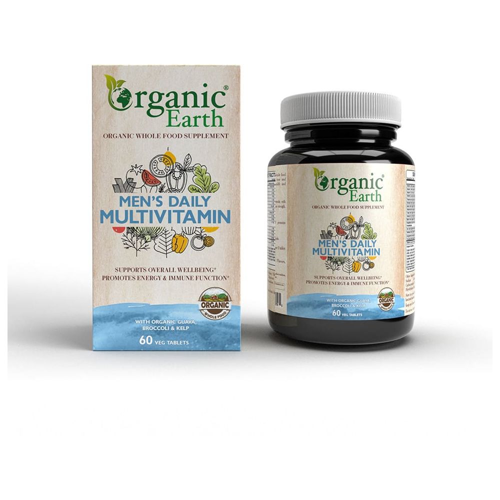 Organic Earth - Mens Daily Vitamin Tablets - 60pcs
