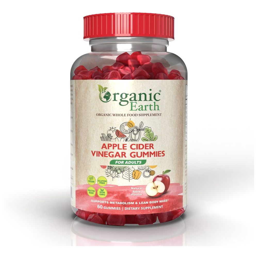Organic Earth - Apple Cider Vinegar Gummies - 60pcs