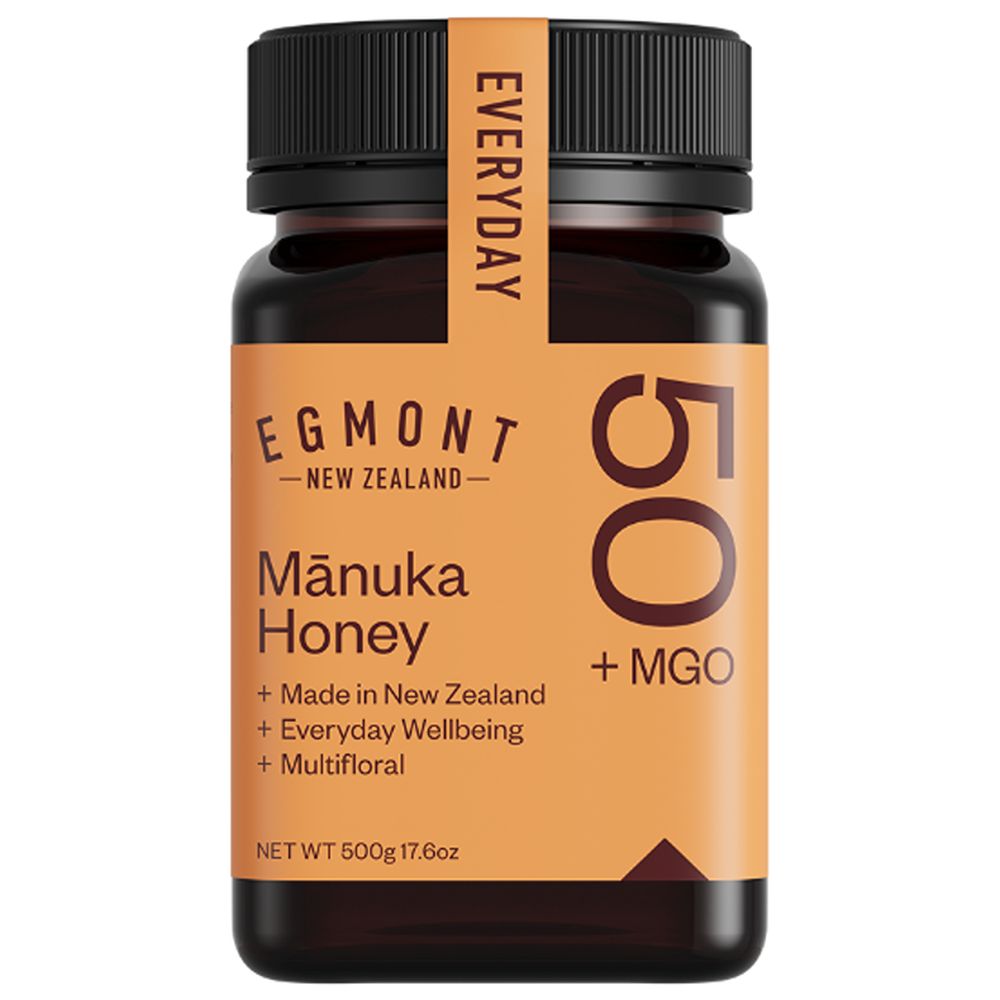 Egmont Honey - Raw Manuka Multifloral Honey - 50+ MGO - 500 gm