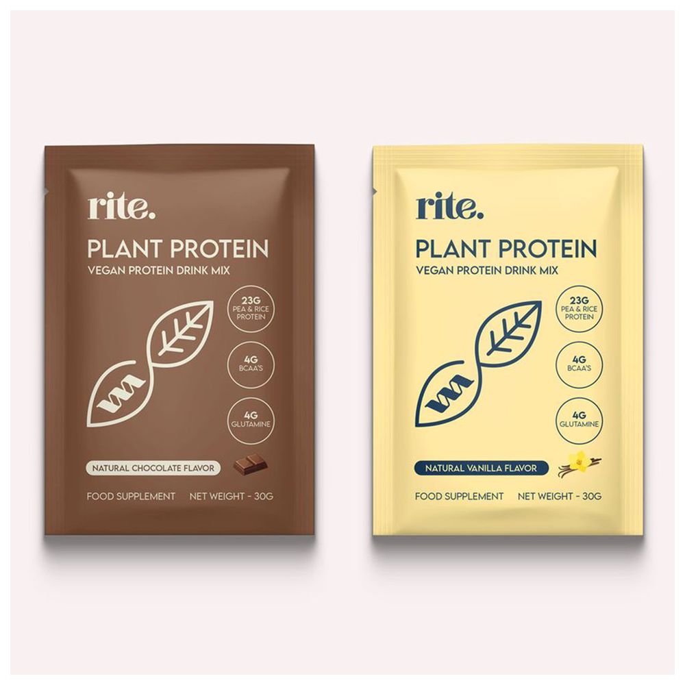 Rite - Plant Protein Discovery Box Set - Vanilla/Choco - 6 Pcs