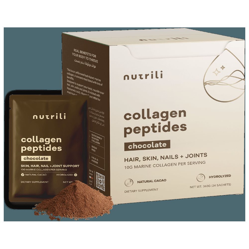 نوتريلي - ببتيدات الكولاجين البحري - شوكولاتة - 24 كيس