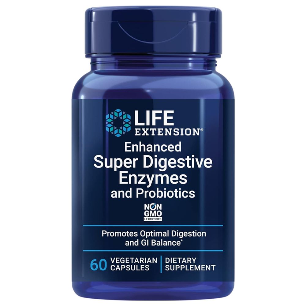 Life Extension - Enhanced Super Digestive Enzymes - 60 Veg Caps